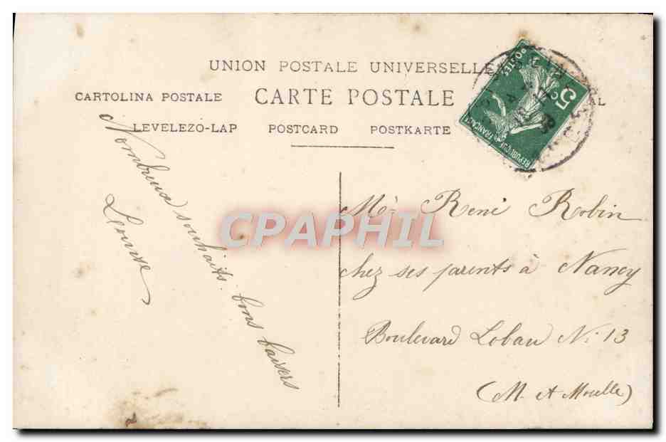 CPA Fantaisie Femme St Rene — Rückseite
