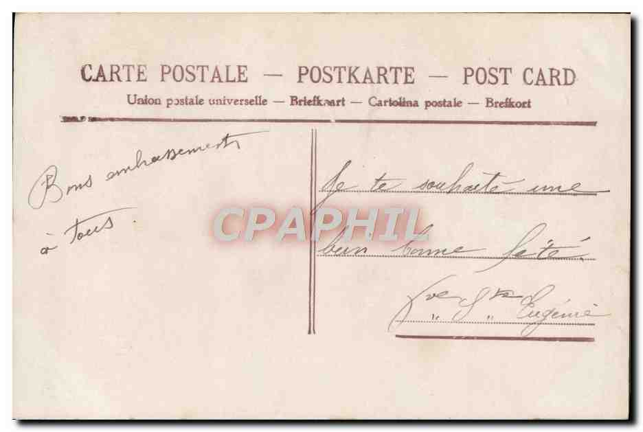 Junge Frau in einem Rüschenkleid mit einem Korb voll Rosen — Frohe Geburtstagskarte — anonymer Verlag, n° 424 — Rückseite