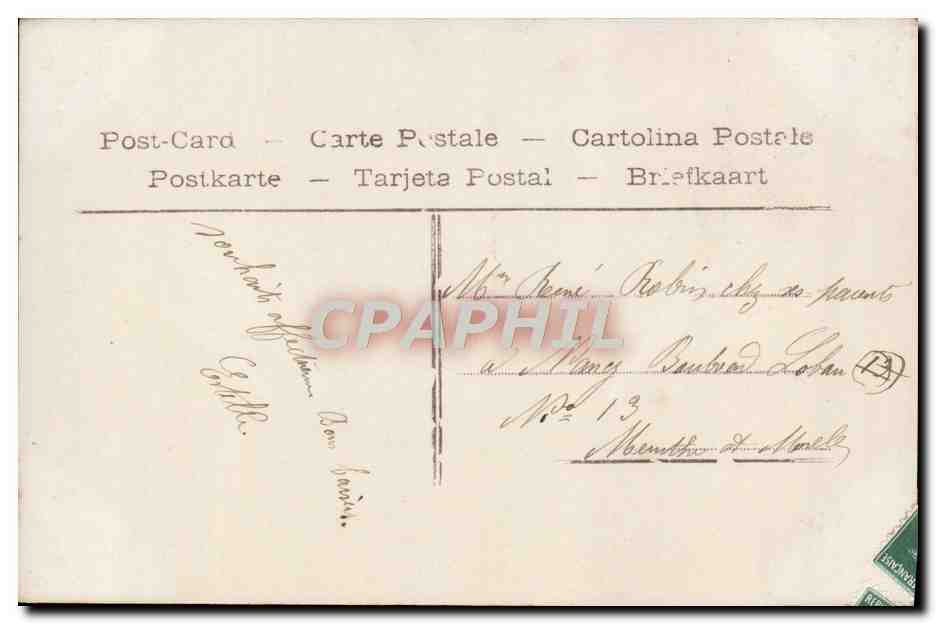 CPA Fantaisie Femme  — Rückseite