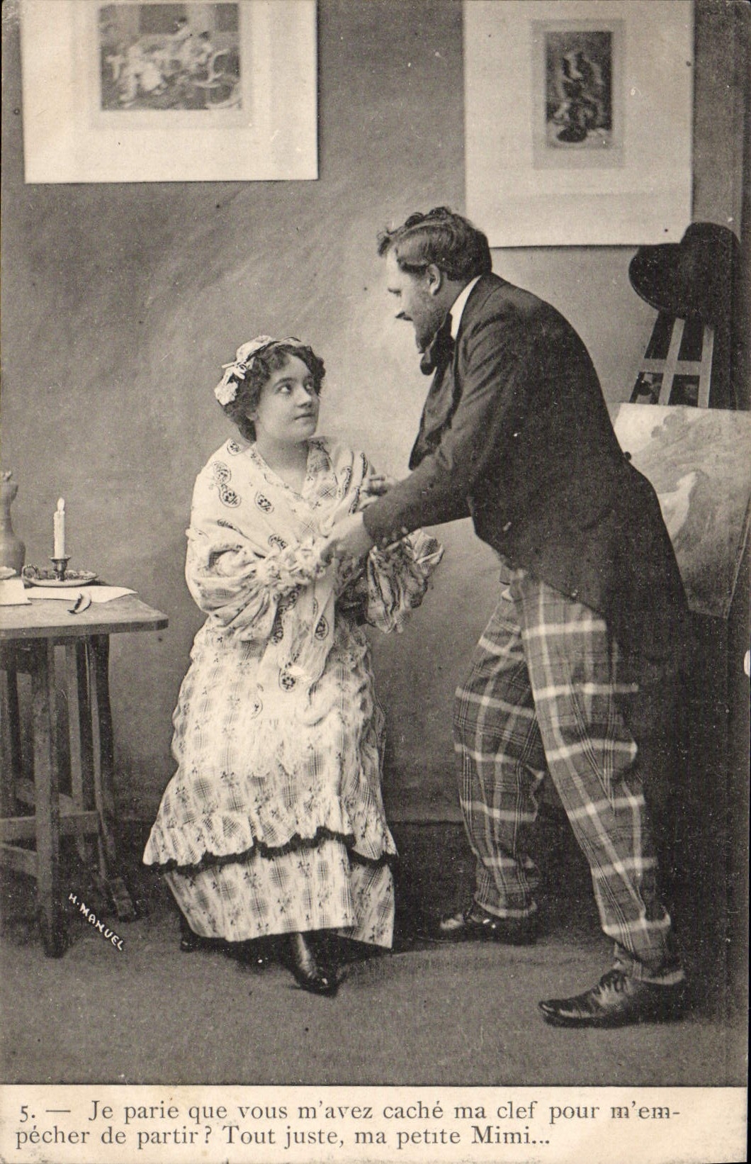 Scène de théâtre — scène 5 — H. MONUEL