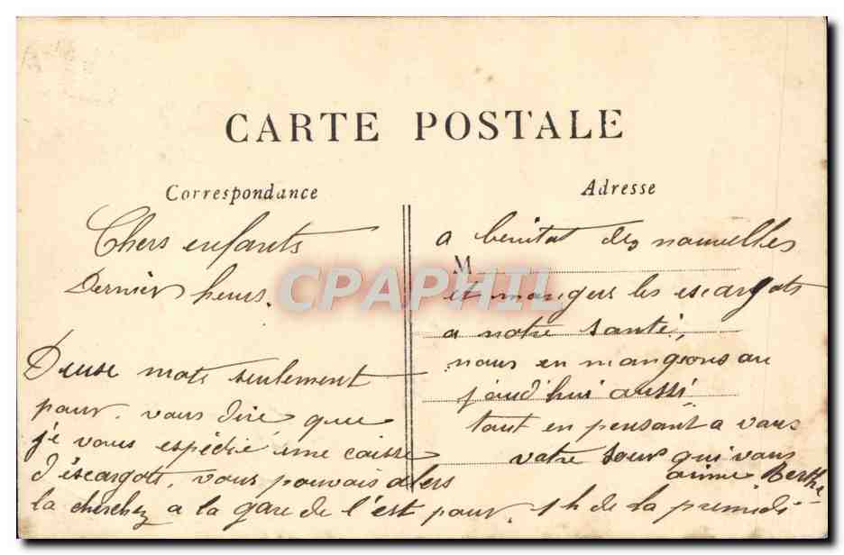 CPA Fantaisie Femme  — Rückseite