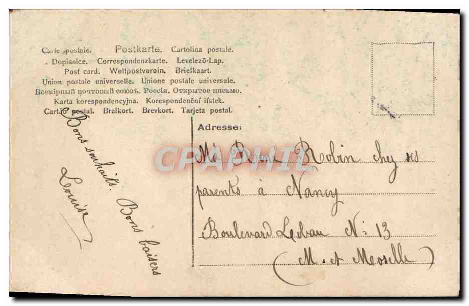 CPA Fantaisie Enfant — Rückseite