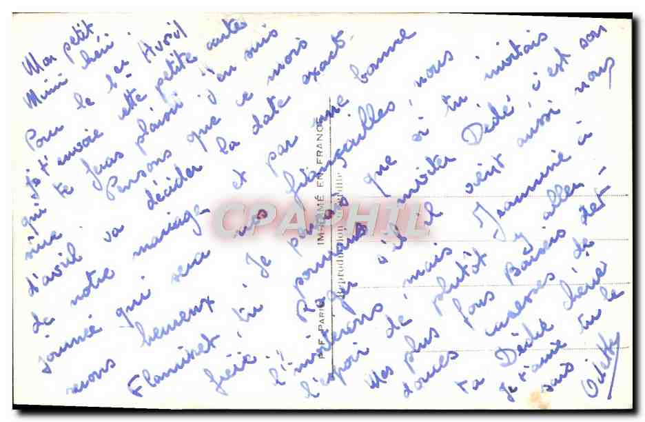 CPA Fantaisie Femme Chien niche  — Rückseite