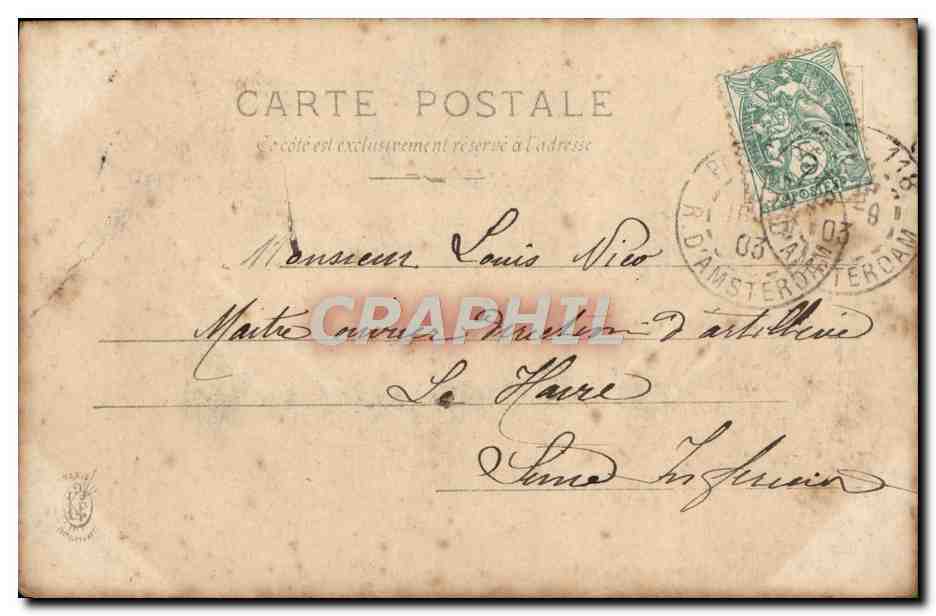 CPA Fantaisie Femme  — Verso