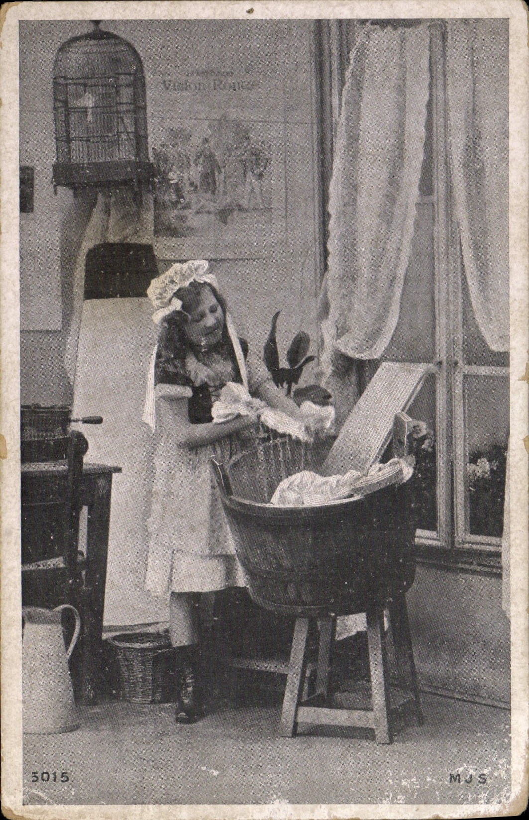 CPA Fantaisie Femme Bebe