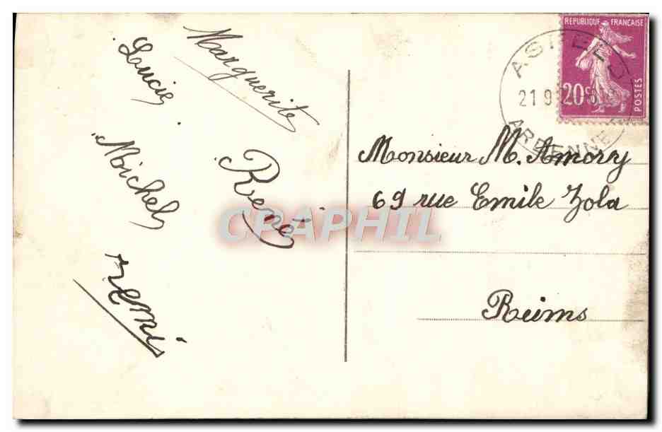 CPA Fantaisie Fleurs — Rückseite