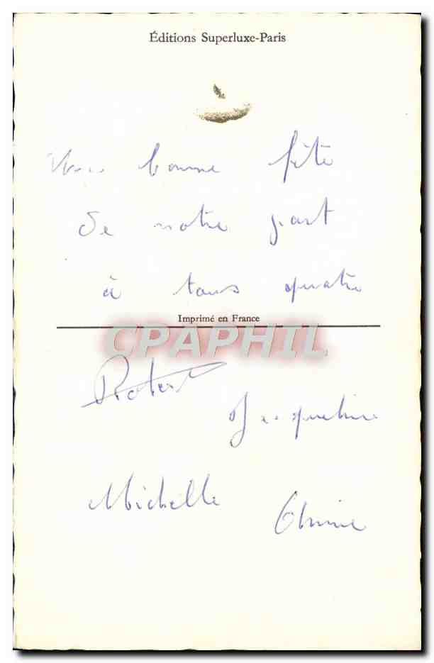 CPA Fantaisie Fleur — Verso