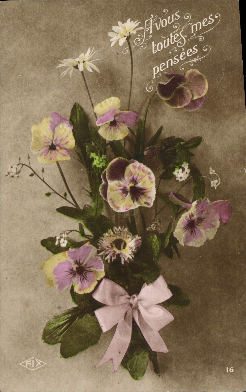 CPA Fantaisie Fleurs