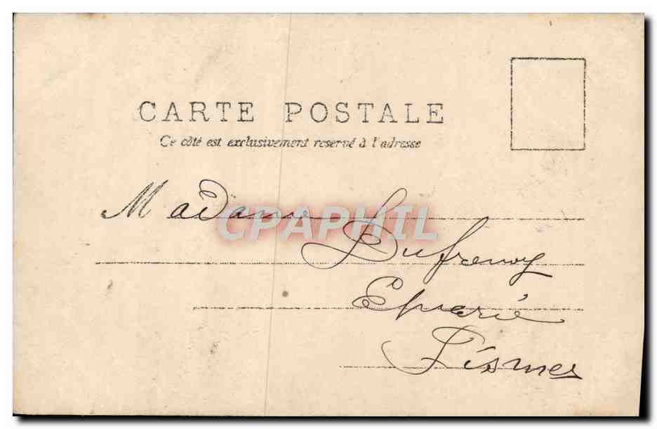 CPA Fantaisie Homme Serenade — Rückseite