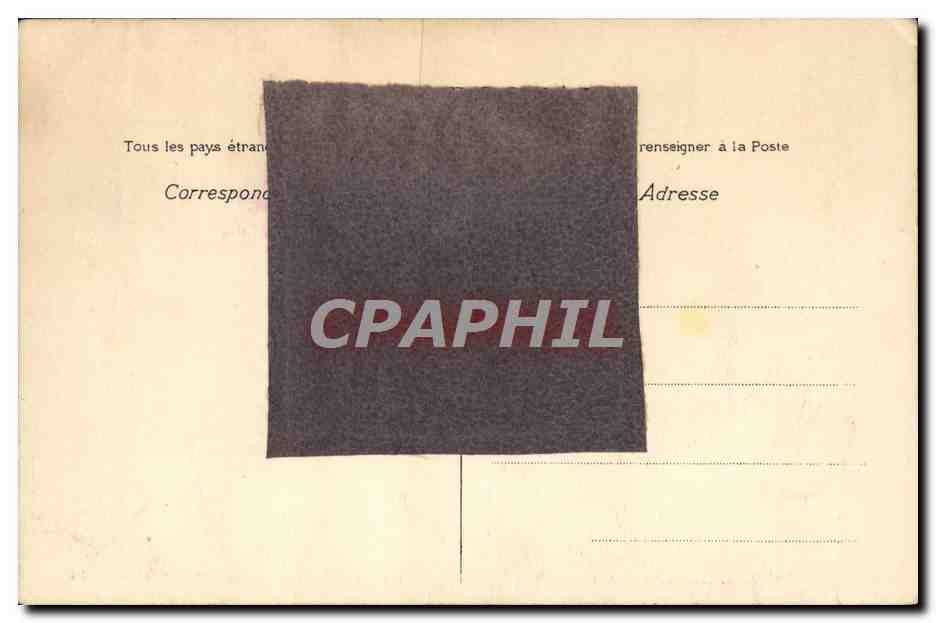 CPA Fantaisie Homme  — Rückseite