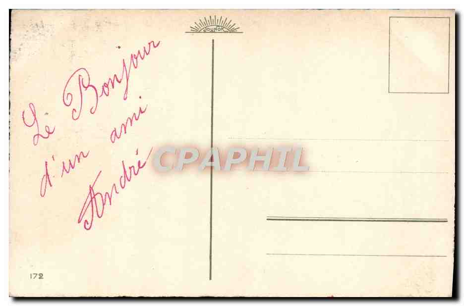 CPA Fantaisie Fleurs — Verso