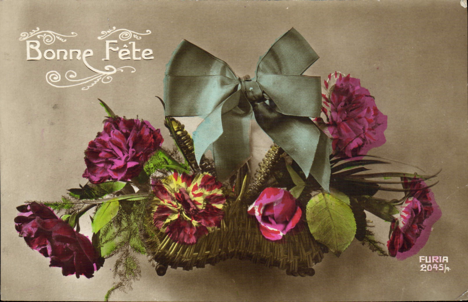 CPA Fantaisie Fleurs