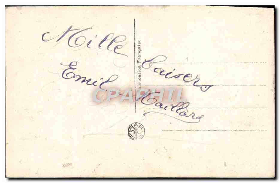CPA Fantaisie Fleurs — Verso