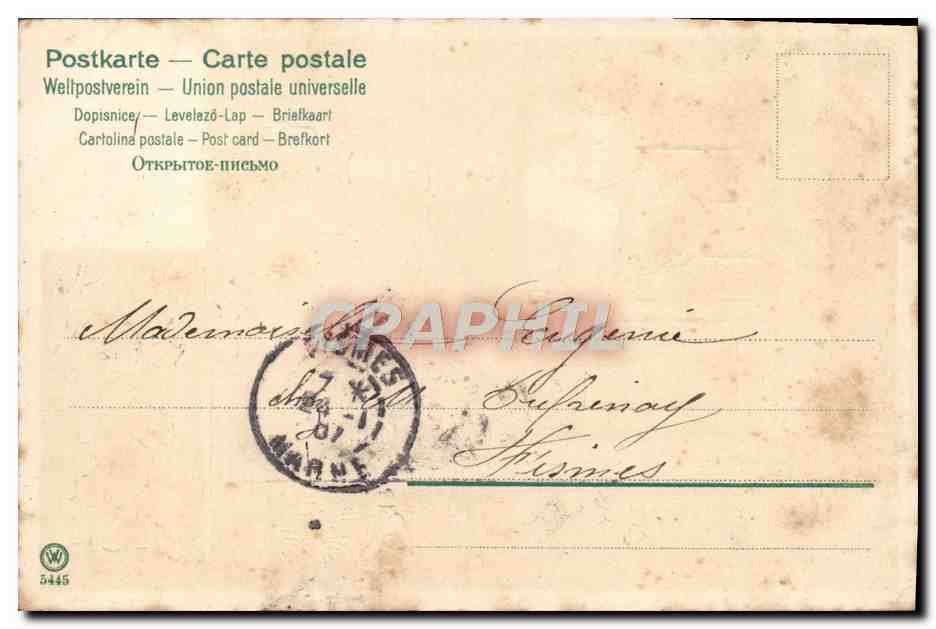CPA Fantaisie Femme  — Verso