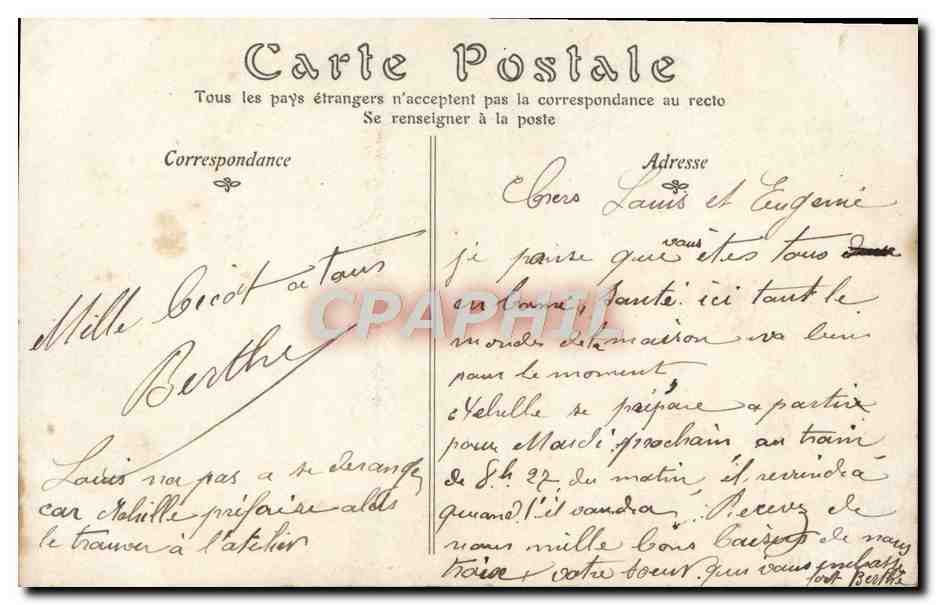 Tendresse Maternelle — S.20 — ND.Photo. H. Manuel — Verso