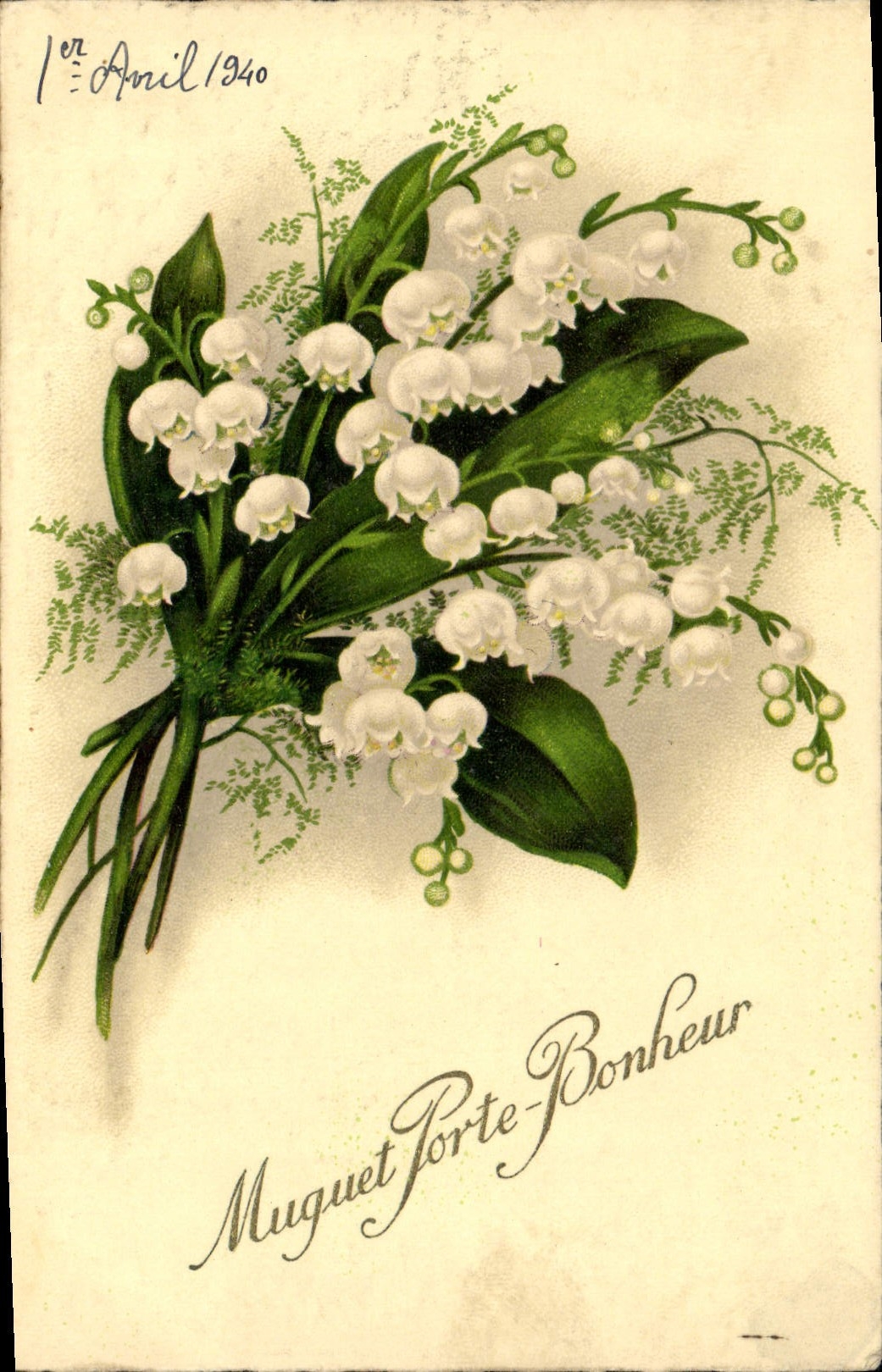 CPA Fantaisie Fleurs Muguet