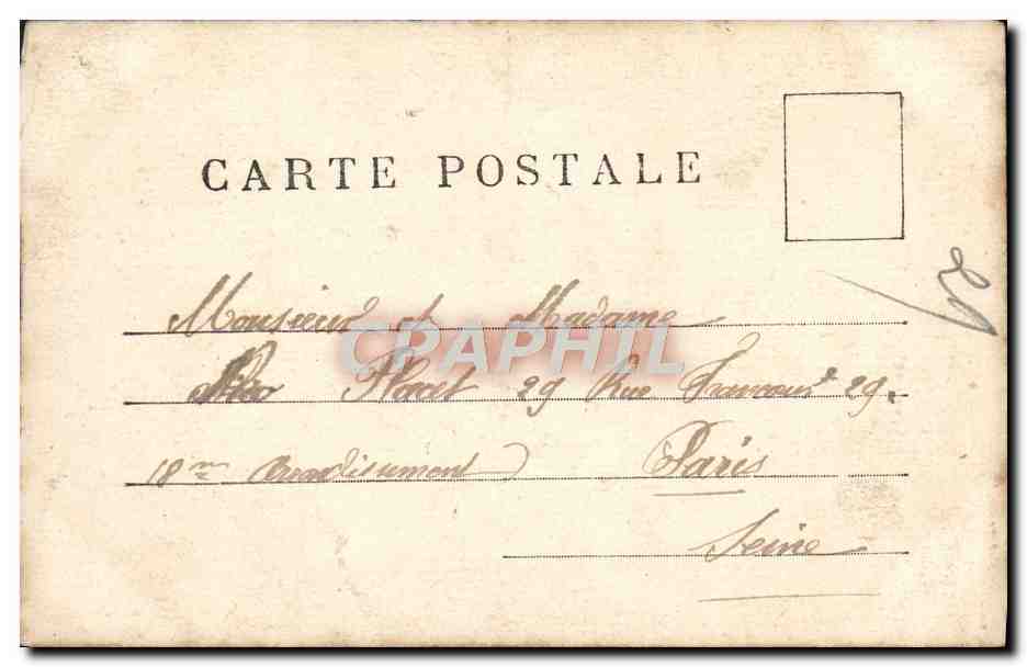 Doux Flirtage — scène de couple en extérieur — éditeur W. (logo en bas à gauche) — Verso