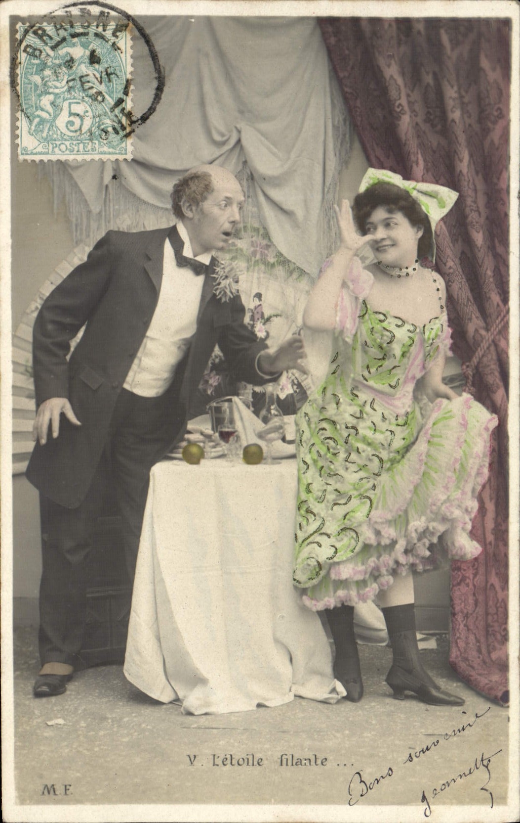 V. L'étoile filante — scène de théâtre — M.E. éditeur