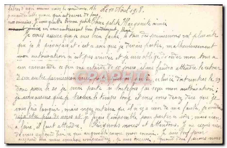 CPA Fantaisie Fleurs  — Rückseite