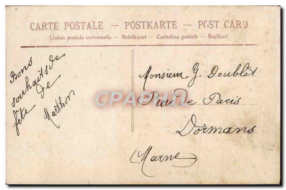 CPA Fantaisie Enfants — Rückseite