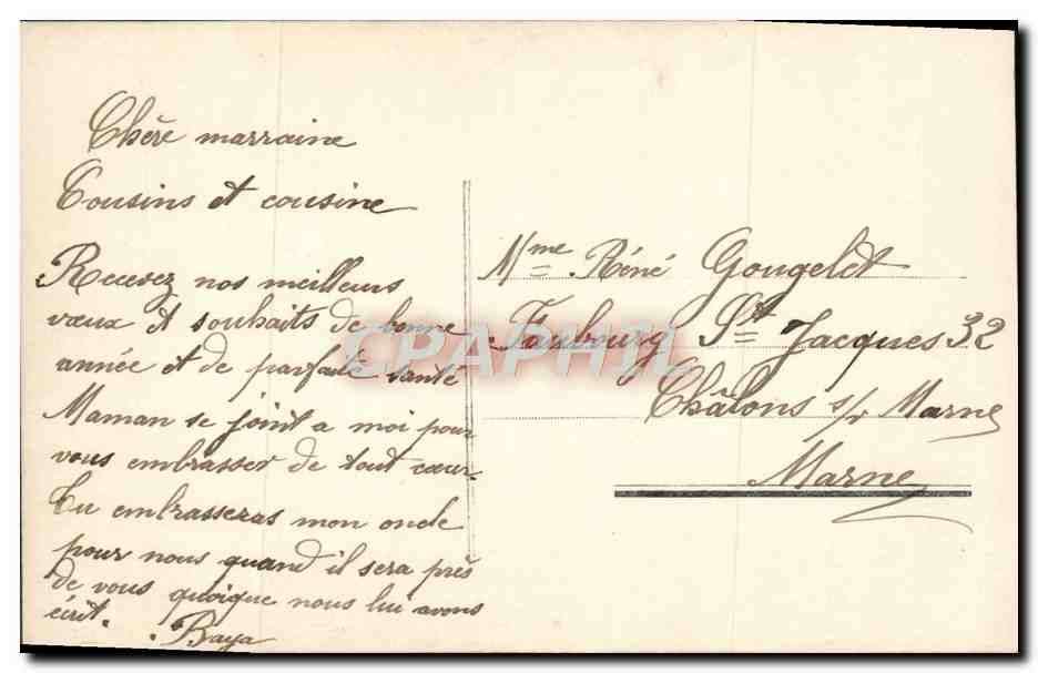 CPA Fantaisie Femme Fleurs — Rückseite