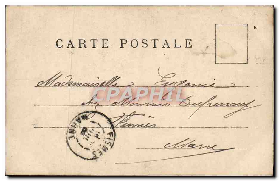 CPA Fantaisie Femme  — Verso