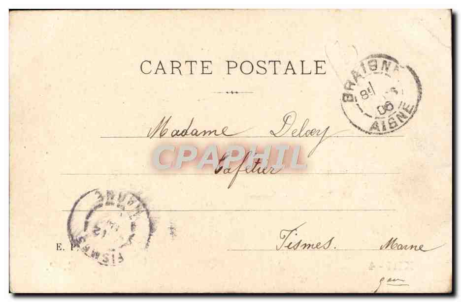 CPA Fantaisie Femme  — Rückseite