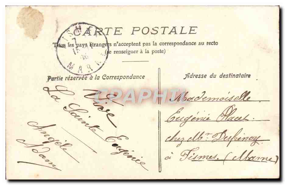 CPA Fantaisie Enfant Chien  — Rückseite