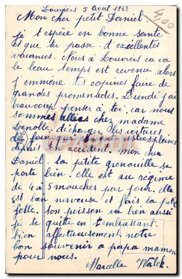 CPA Fantaisie Enfants Automobile Voiture d'enfants — Rückseite