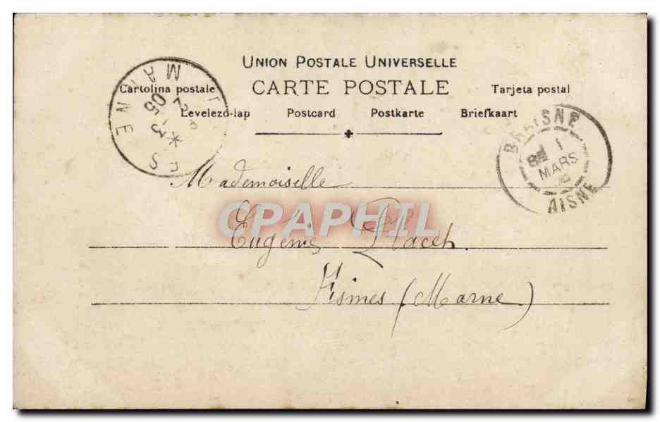 CPA Fantaisie Femmes — Verso