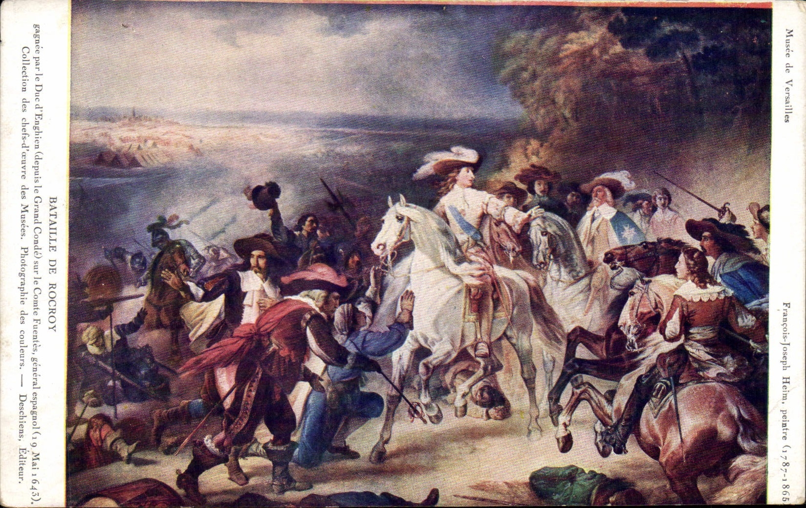 CPA Bataille de Rocroy Duc d'Enghien Militaria