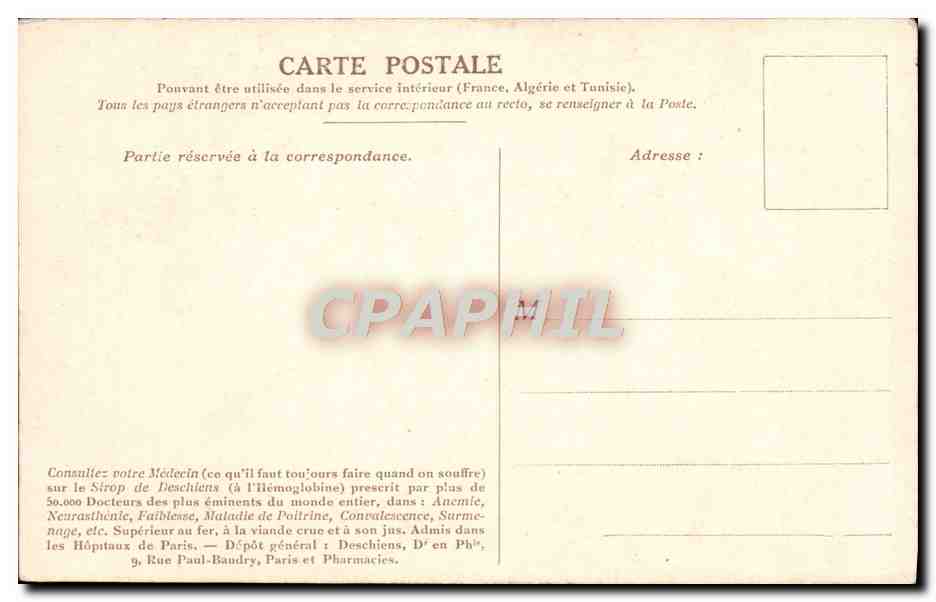 CPA Bataille de Rocroy Duc d'Enghien Militaria — Verso