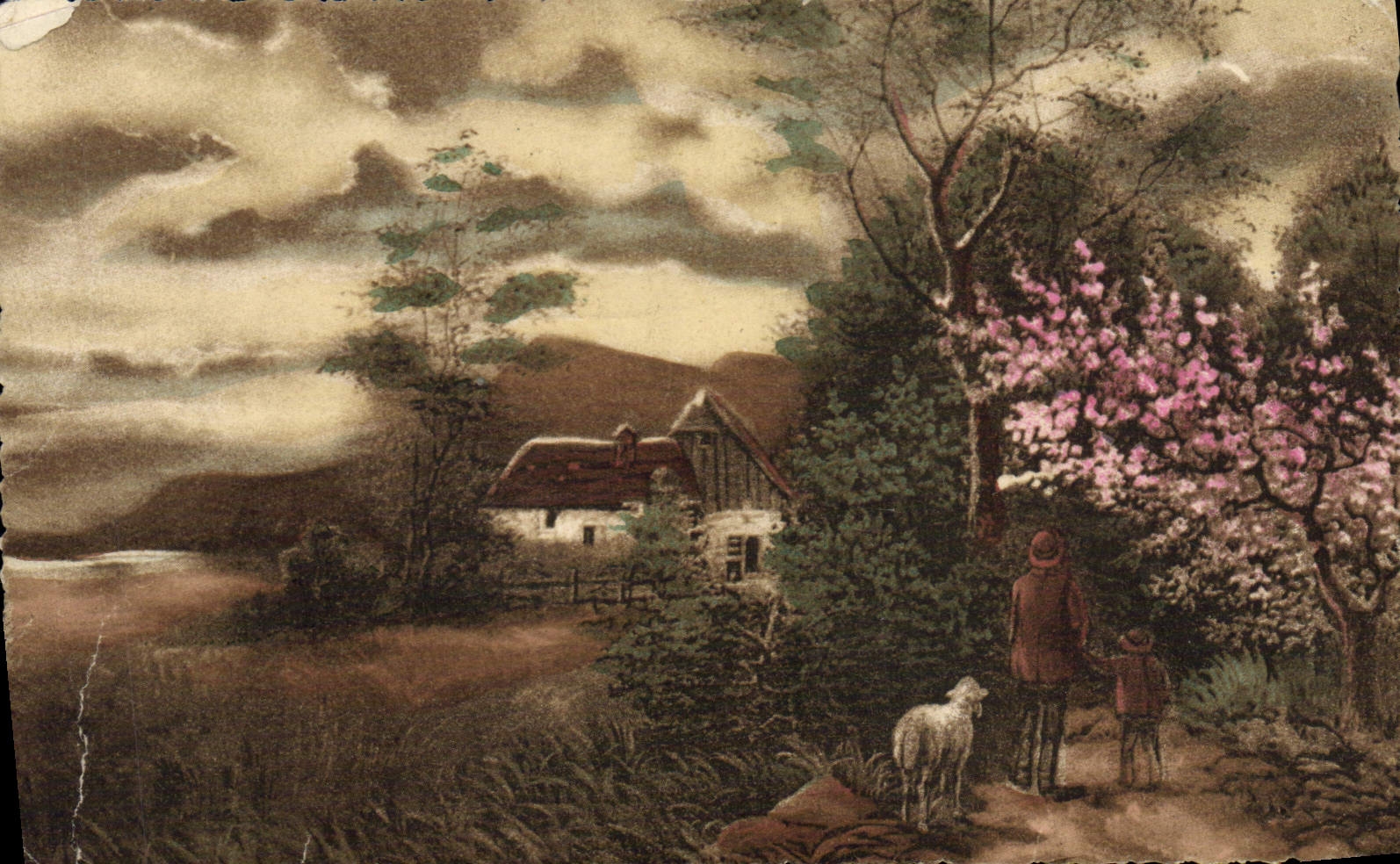 CPA Fantaisie Paysage