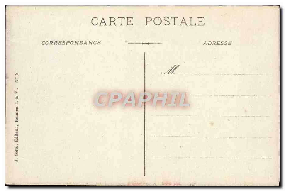 CPA Fantaisie Bretagne Beurre de la Prevalaye Henri IV — Rückseite