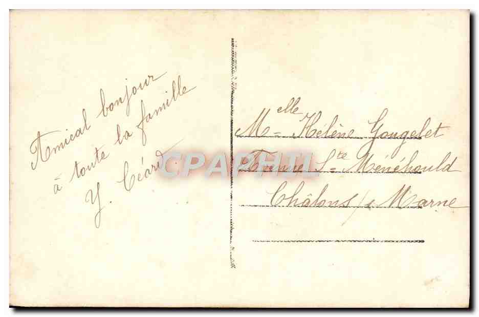 CPA Fantaisie Femme  — Verso