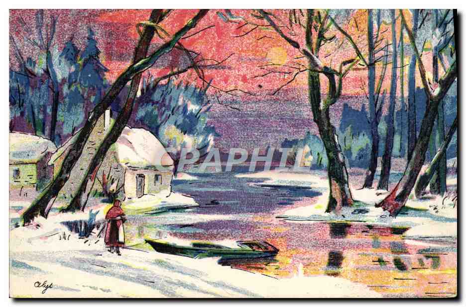 CPA Fantaisie Paysage