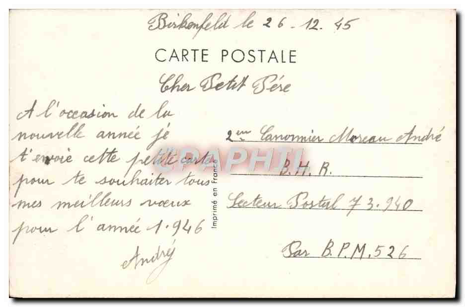 CPA Fantaisie Paysage — Rückseite