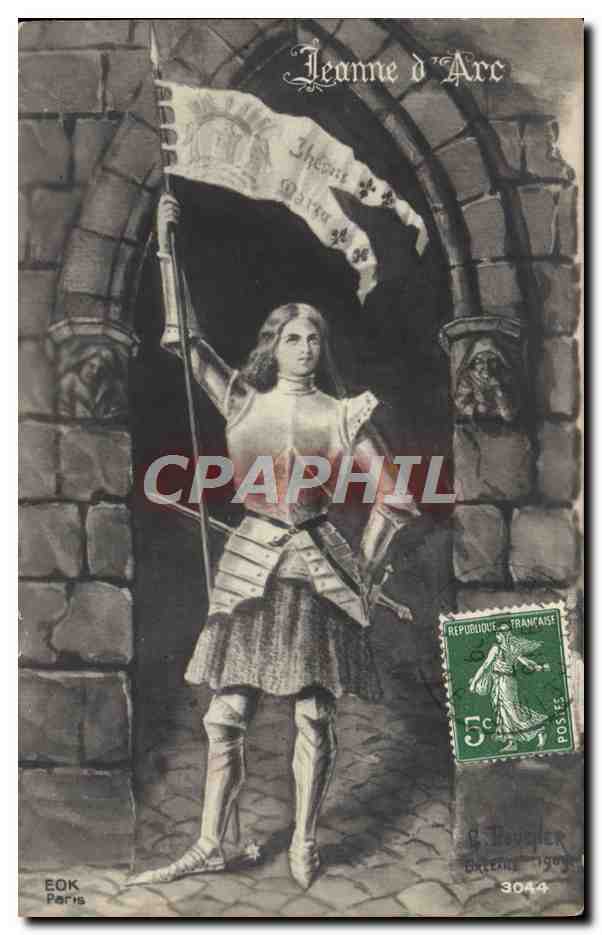 CPA Fantaisie Jeanne d'Arc