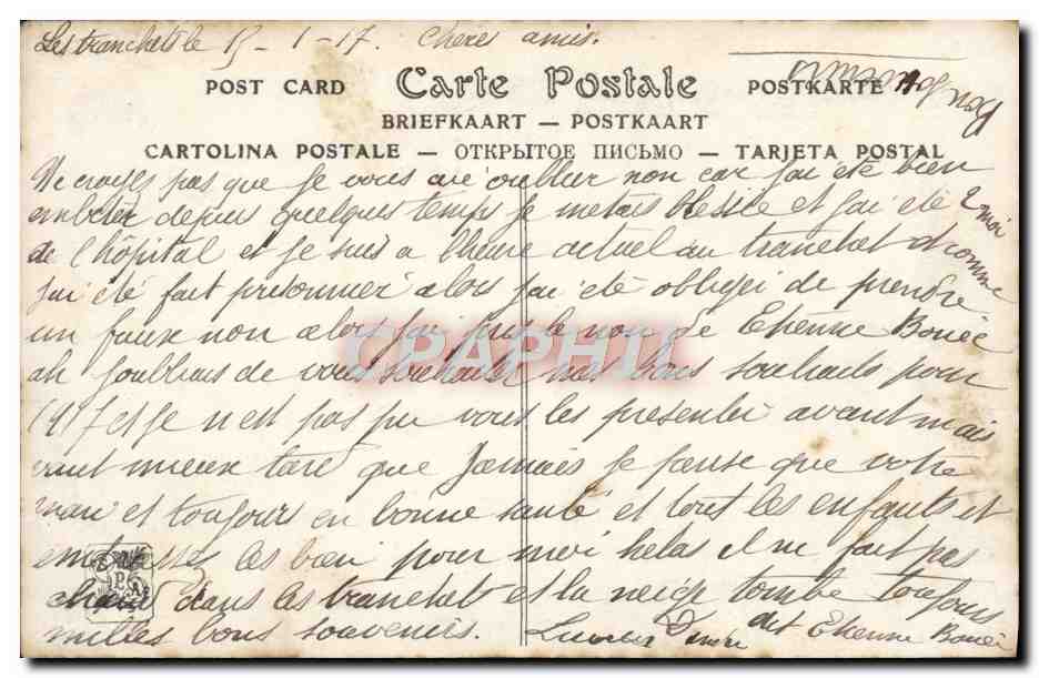 CPA Salon de 1909 L'abandonnee par Muenier  — Rückseite