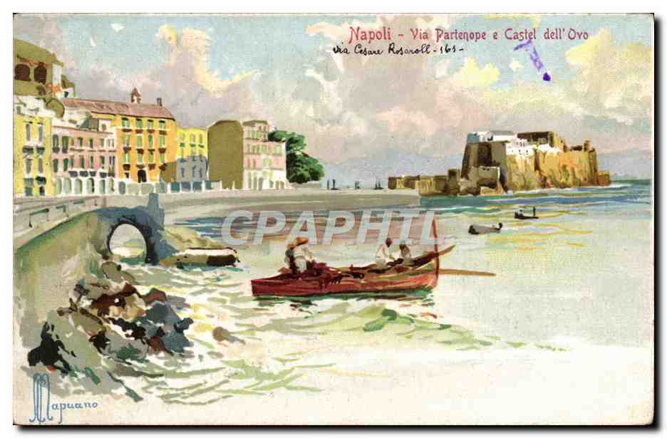 CPA Napoli Via partenope e Cstel dell Ovo