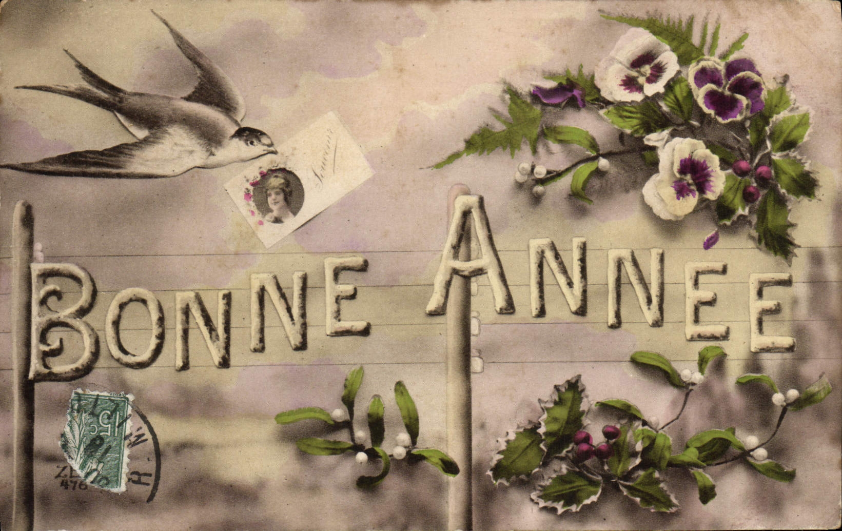 CPA Fantaisie Bonne annee