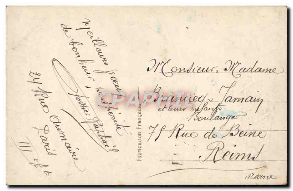 CPA Fantaisie Arbre — Verso