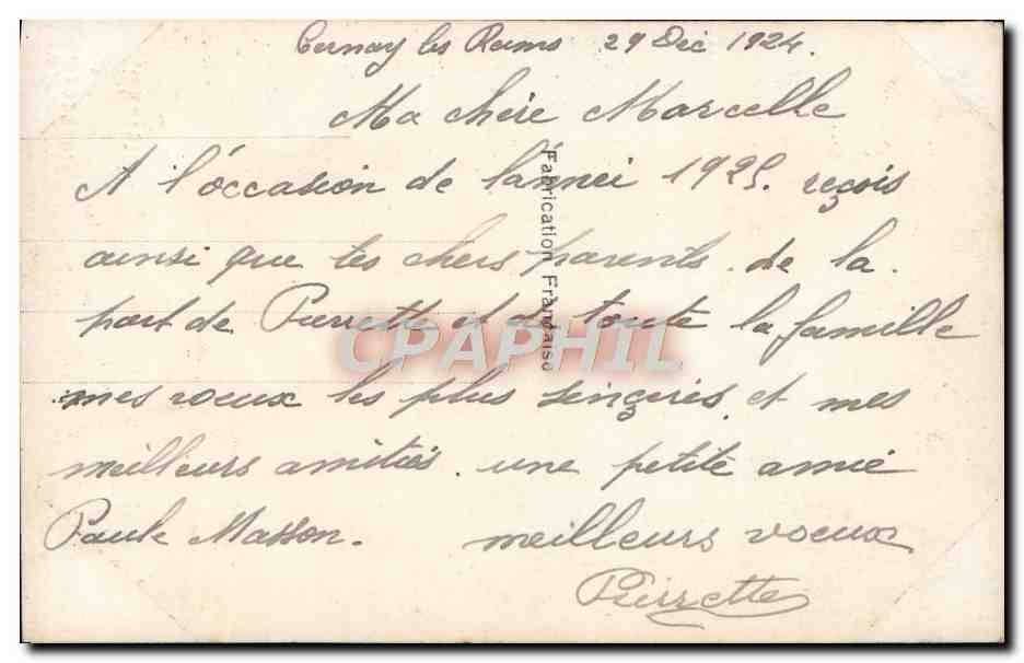 CPA Fantaisie Femme  — Verso
