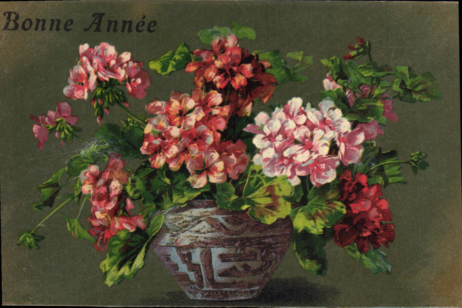 CPA Fantaisie fleurs