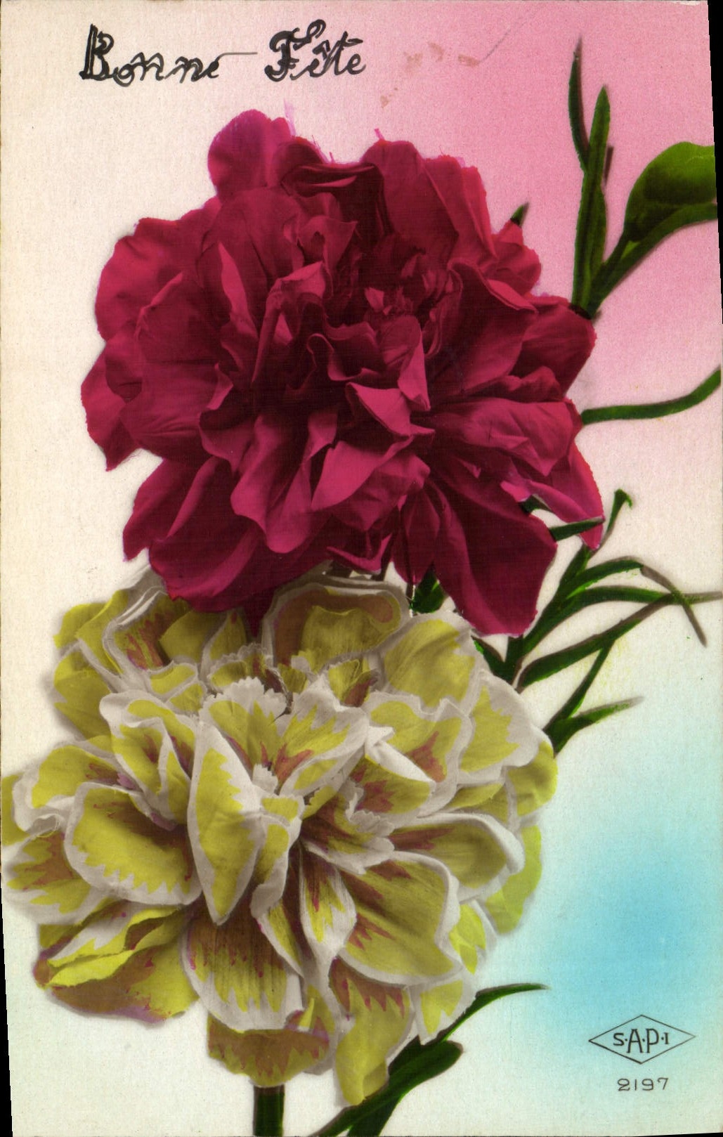 CPA Fantaisie Fleurs