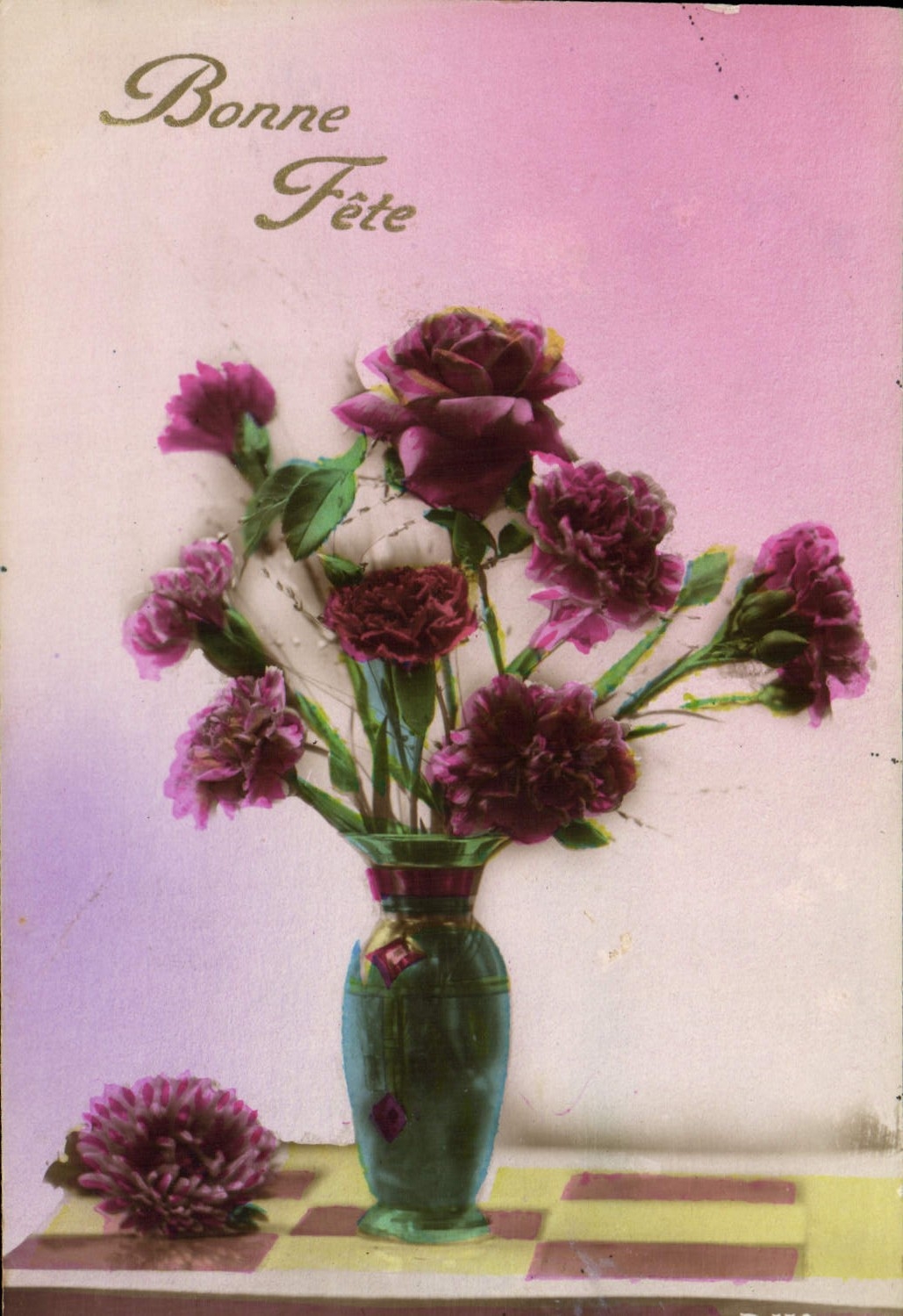 CPA Fantaisie Fleurs