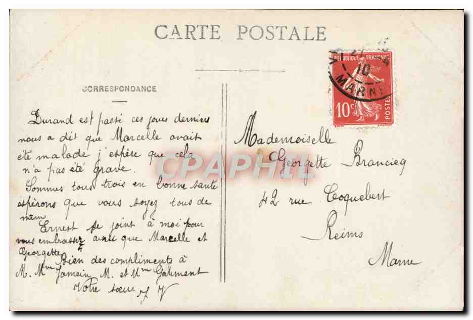 CPA Fantaisie Enfant — Verso