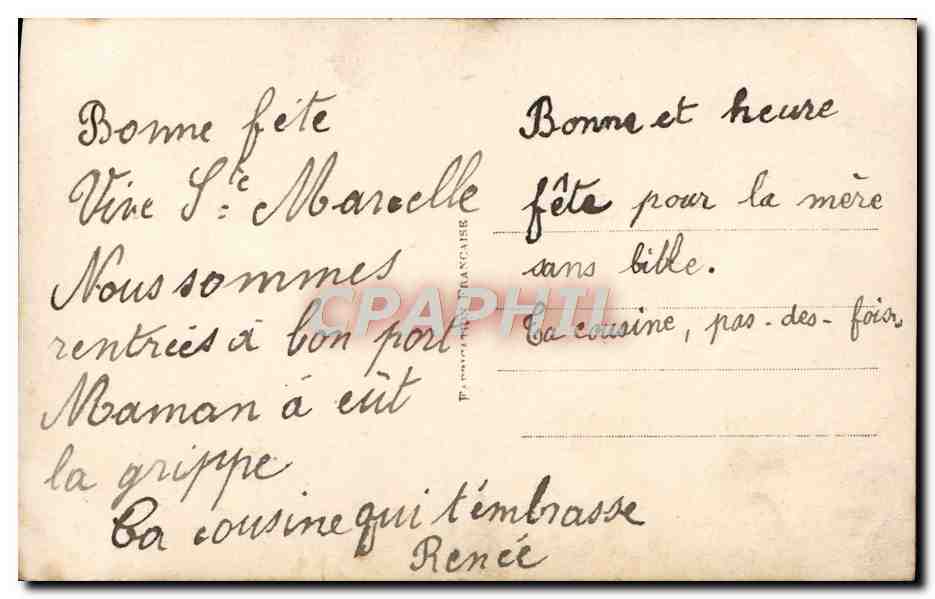 CPA Fantaisie Enfant — Rückseite