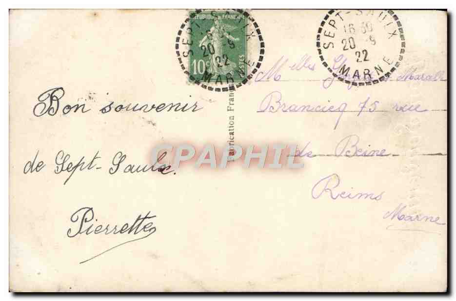 CPA Fantaisie Enfant — Rückseite