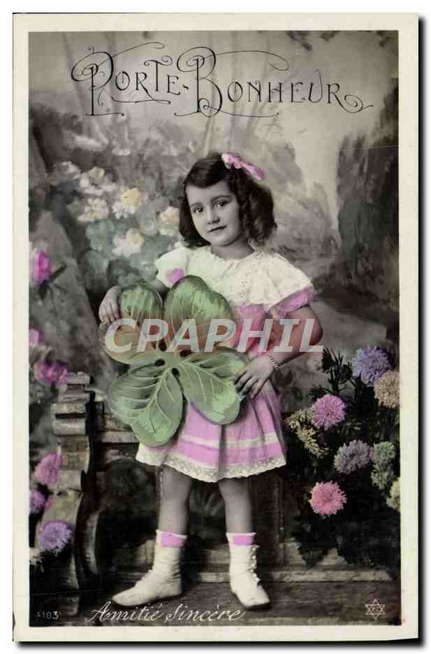 CPA Fantaisie Enfant Trefle